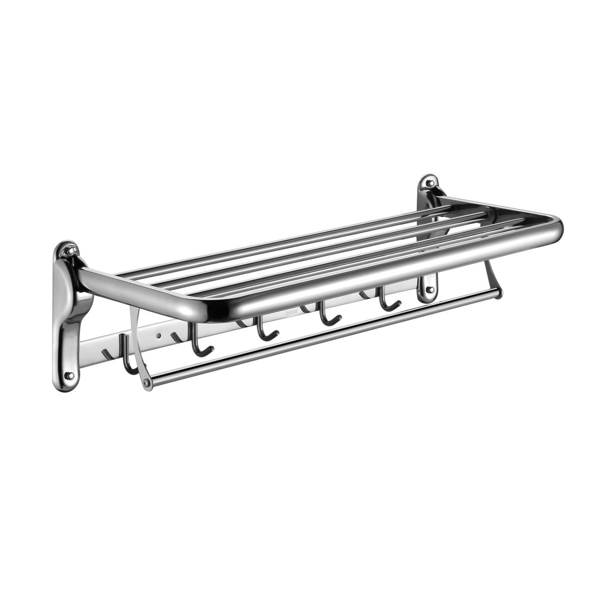 3614 Stick-to-wall towel rack no drilling towel shelves metal rack shelf