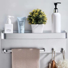 Wall Mounted Bathroom Shelf with Towel Bar Aluminum kitchen and bathroom shelf Holder